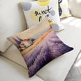 thumbnail image 5 of lavender field birds houselinen toss pillowcase decoration pillowcase gifting preferred 24x24 inch cushion cover sofa pillowcase sofa bedroom living room car, 5 of 8