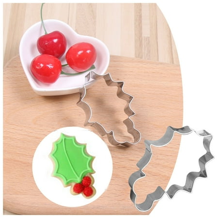 

Christmas Series Cake Cookies Christmas Leaves Winter Green Leaves Cookies Cutting Props Christmas Cookies Modeling Props