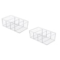 thumbnail image 1 of Transparent Stackable Divider Storage Box with Lid for Kitchen and Makeup, 1 of 11