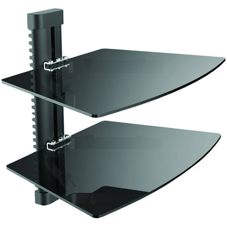 Level Mount DCGS22 Double Glass Wall-Mount Shelf