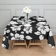 thumbnail image 3 of Pioneer Flower Floral Print Pattern Square Tablecloth,Waterproof Square Table Cover,Wipeable Spillproof Washable Table Cover for Home Kitchen Party Decor 52"x52"(132x132cm), 3 of 6