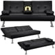 thumbnail image 2 of Modern Faux Leather Sofa Bed Convertible Folding Futon With Armrest Home Recliner Home Furniture for Living Living Room Sofas My Lux Decor Round, 2 of 8