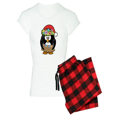 

CafePress - Hawaiian Christmas Penguin Pajamas - Women s Light Pajamas