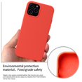 thumbnail image 6 of Dteck iPhone 12 Pro Max Case, Ultra Slim Fit iPhone Case Liquid Silicone Gel Cover Anti-Scratch Shockproof Case Compatible with Apple iPhone 12 Pro Max 6.7", Coral red, 6 of 6