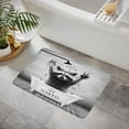 thumbnail image 3 of YOZSLGU Raccoon Bath Mat Funny Animal in The Bathtub Get Naked Grey Creative Memory Foam Bathroom Kitchen Rug, 23.6 x 35 Inch, 3 of 3