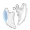 thumbnail image 2 of Juego de 2 rodillos faciales de cristal LIUXGMXG Gua Sha herramientas de belleza y salud, 2 of 5