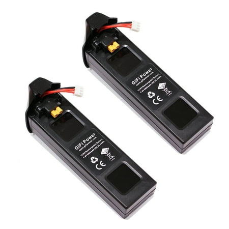 Replace Battery 2PC for MJX B2C B2W RC Bugs 2w Bugs 2 D80 F18 SP700 2K Drone D80 F200SE MJX B2SE GPS RC Quadcopter Drone Battery 7.4V 3600mAh by Maximalpower price history on PriceWatchPro