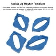 thumbnail image 3 of Rounded Corners Router Template, ABS Radius Jig Router Template Time Saving R5 R10 R15 R20 R25 R30 R35 R40 8 Angles  For Woodworking, 3 of 8