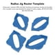 thumbnail image 3 of Plantilla de enrutador de esquinas redondeadas R5 R10 R15 R20 R25 R30 R35 R40 Plantilla de enrutador de plantilla de radio que ahorra tiempo 4 piezas 8 ángulos para carpintería ANGGREK Otros, 3 of 8
