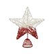 thumbnail image 1 of Decoración para árbol de Navidad, estrella hueca de cinco puntas con luz para uso interior. Rojo 20cm, 1 of 9