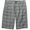 Men's Plaid Flat-Front Shorts