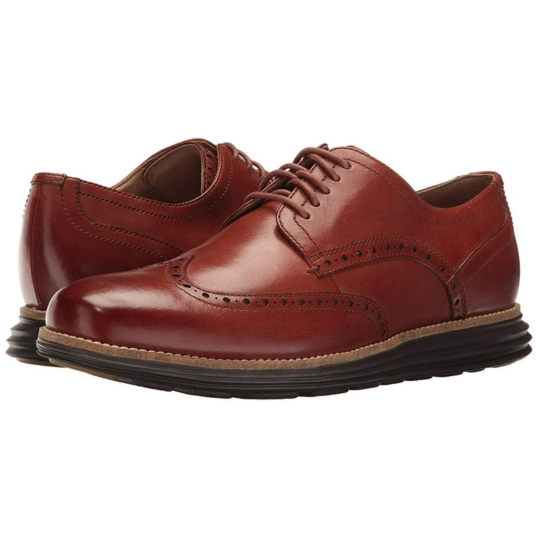 Cole Haan Grand Tour Wing Oxford Woodbury/Java Leather Lace Up Cutout  Sneakers (Woodbury/Java, 11.5) 