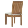 thumbnail image 5 of Modway Marina 7 Piece Outdoor Patio Teak Dining Set in Natural White, 5 of 7