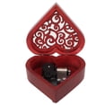 thumbnail image 1 of Caja de música en forma de corazón, cubierta hueca Vintage de pino, caja de música de cuerda con mecanismo de reloj de madera, regalo creativo, 1 of 5
