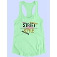 thumbnail image 3 of Glamour Street Style Gold Racerback Tank Women -Image by Shutterstock, Female Large, 3 of 4