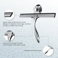 thumbnail image 4 of Shower Squeegee Clear Glass Wall Cleaner Stainless Steel with Suction Storage Hook -10'', Chrome, 4 of 6