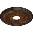 thumbnail image 3 of Ekena Millwork 16 1/8"OD x 3 1/2"ID x 7/8"P Genevieve Ceiling Medallion (Fits Canopies up to 3 1/2"), Hand-Painted Rust, 3 of 6