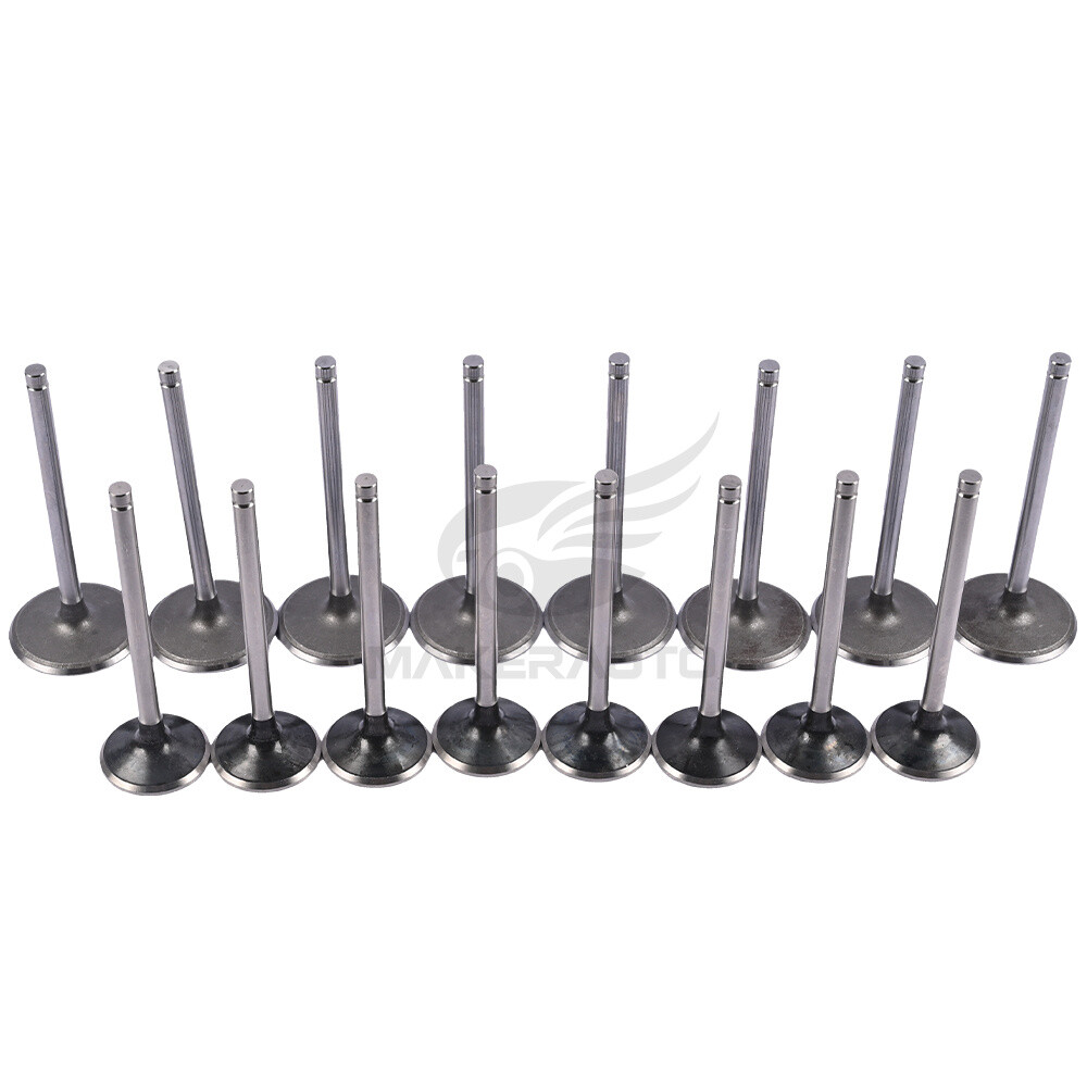 8x Exhaust & 8x Intake Valves fits 2004-2014 Chevrolet GMC Hummer Isuzu 4.8 5.3 6.0 12550458 12563064 8125630640 12550457 12555906 12563063 8125630630