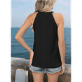 thumbnail image 6 of High Neck Sleeveless Halter Tank Tops Black S, 6 of 7