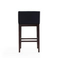 thumbnail image 4 of Manhattan Comfort Kingsley 30" Faux Leather Barstool in Black (Set of 3), 4 of 6