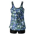 thumbnail image 4 of Maqroz Tankini Swimsuit for Women Floral Print Top with Shorts Two Piece Bathing Suit Modest Swimwear Beachwear Summer Vacation Pool Party Casual Swimming Costume, 4 of 4