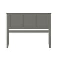 thumbnail image 3 of Madison King Solid Wood Panel Headboard in Grey, 3 of 5