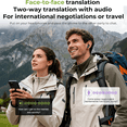 thumbnail image 6 of NE20 AI Translation Earbuds in Real Time Language Translator Headphones with LCD Touch Screen Support 135 Languages for Travel Business, 6 of 9