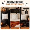 thumbnail image 4 of 2PCS Halloween Pillow Covers 18x18 inch,Cute White Ghost Decorative Soft Plush Faux Fur Wool Couch Cushions, Home Decor for Sofa, Bedroom, Living Room, 4 of 7