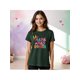 thumbnail image 1 of Playera La Mamá Más Bonita con Estilo Acuarela – Diseño Dulce y Femenino Color Verde Oliva Talla Extra Grande Marca Emil SaEs, 1 of 4