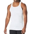 thumbnail image 3 of Hanes White 5-Pack Tank Top Men's Ultimate Tagless Tall Man Cool Comfort  LT-2XT, 3 of 5
