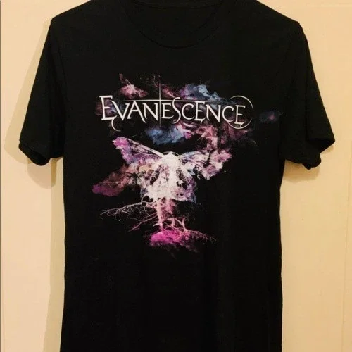 Retro Evanescence Band Cotton Unisex T-Shirt, Gift For Fan