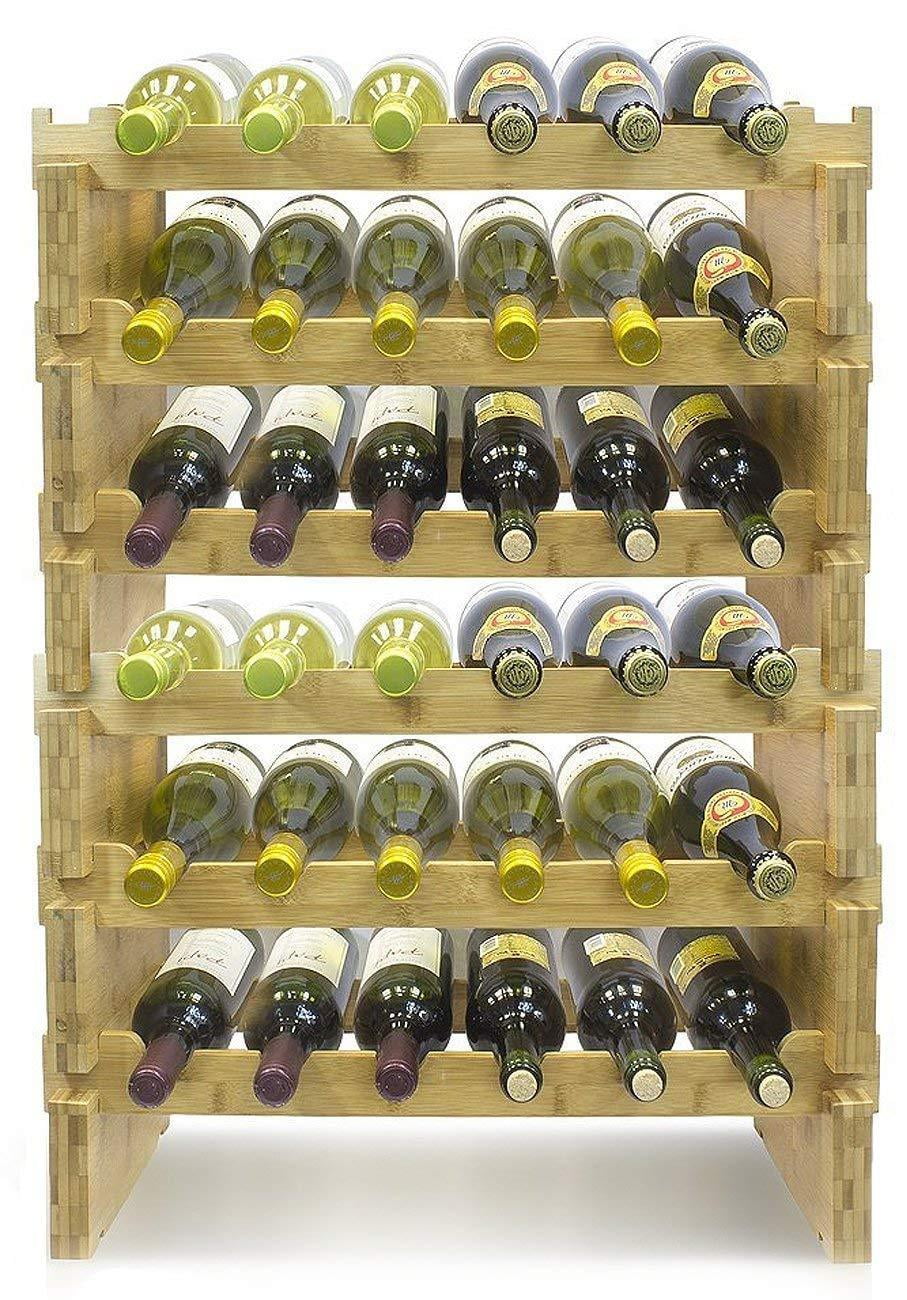 Basement Pantry Wine Cellar Cabinet 5 Tier Stackable Wine Rack
