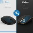 Jelly Comb Wireless Mouse, Triple Mode Rechargeable Bluetooth Mouse for