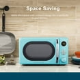 thumbnail image 6 of Galanz 0.7 Cu ft Retro Countertop Microwave Oven, 700 Watts, Blue, New, 6 of 8