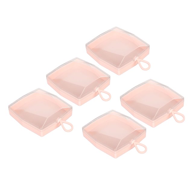 Caja para soplos de maquillaje contenedor para soplos de polvo a prueba de polvo seguro y elegante 5 piezas para puntas de uñas para cápsulas ANGGREK Otros