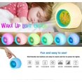 thumbnail image 2 of Kids LED Alarm Clock, Digital Alarm Clocks for Kids Bedside 7 Colors Changing Light for Boys Girls Room Decor with Temperature Date, Touch Control and, 2 of 5
