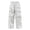 White, variant on YunPes Boys Baggy Cargo Pants Lightweight Quick Dry Crinkled Wide Leg Pants Trendy Youth Handsome Streetwear Bottoms with Flap Pockets