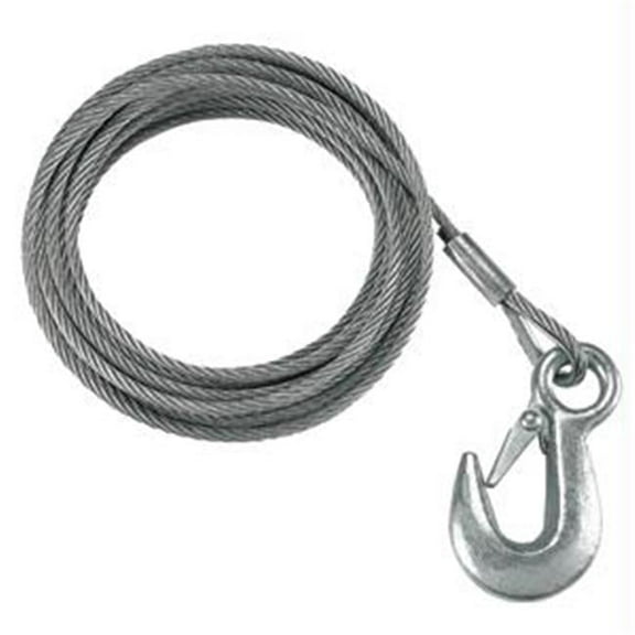 3/16   x 25  Galvanized Winch Cable - 4 200 lb. Breaking Strength