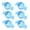 Blue, variant on Candy Jar,Plastic Jars with Lids,6pcs Valentine's Day Candy Shaped Storage Box (6 Pack) – Clear Lid Treat Containers, Plastic Gift Box for Candies, Chocolates,Party Favors(Pink)