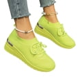 thumbnail image 2 of IEMIEMIEM Sneakers for Women Slip On Walking Shoes Casual Lightweight Breathable Tennis Shoes Non Slip Comfort Work Shopping Travel Outdoor Driving Shoes Yellow 8 Wide, 2 of 6
