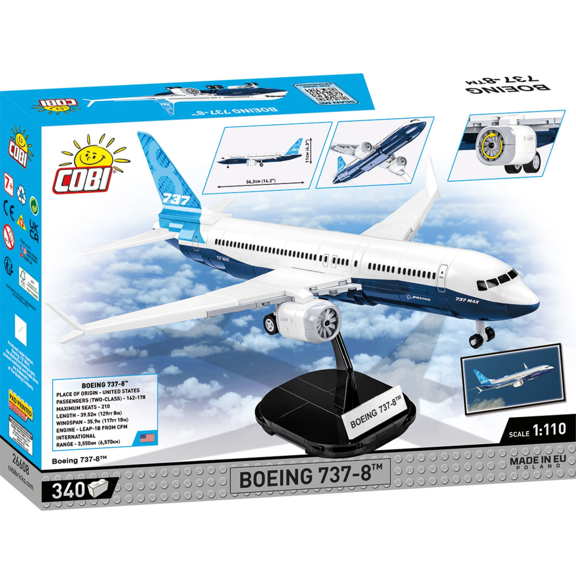 COBI Boeing 737-8 Plane