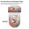 thumbnail image 7 of HELLHERO Hummingbird and Cherry Blossom Fits All Toilet Shapes Soft Toilet Seat Cover, Polyester Fabric, Stretchy Fabric Toilet Covers Set, Stretch, Stays in Place, 7 of 7