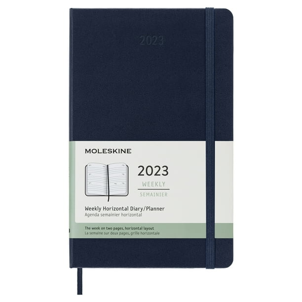 Moleskine 2023 Weekly Horizontal Planner, 12M, Large, Sapphire Blue