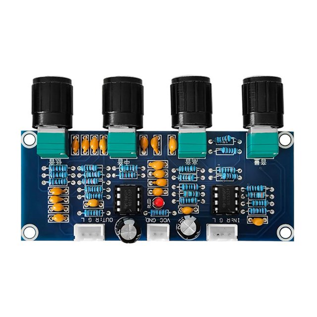 XH-A901 NE5532 Tone Board Preamp DC12V-24V Controlador de tono para placa amplificadora
