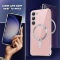 thumbnail image 6 of for Galaxy S22 Ultra Case,[Compatible with Magsafe],[10 FT Military Grade Drop Protection][Anti Yellowing] Slim Soft TPU Luxury Protective Phone Case for Galaxy S22 Ultra-Pink 11-sam s22u-09, 6 of 13