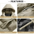 thumbnail image 2 of LAICAIW Men's Quilted Winter Vest Outdoor Removable Hooded Padded Puffer Vest, 2 of 6