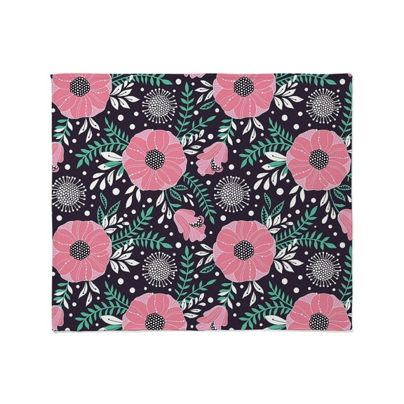 CafePress - Floral Throw Blanket - Soft Fleece Throw Blanket, 50"x60" Stadium Blanket