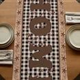 thumbnail image 5 of Table Runners 70 Inches Long Dress Scarves, Farmhouse Farmhouse Coffee/Dining/Kitchen Table Decor, Holiday Table Runner, Vintage Country Texas Star Plaid Wooden Grain 13x70 Inch, 5 of 9