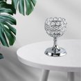 thumbnail image 3 of Candelabro de cristal para decoración de dormitorio y aniversario Plata S, 3 of 7