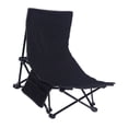 thumbnail image 3 of Reclining Back Beach Chair, Beach Chair Multifunctional Portable  for Outdoor Black, 3 of 7